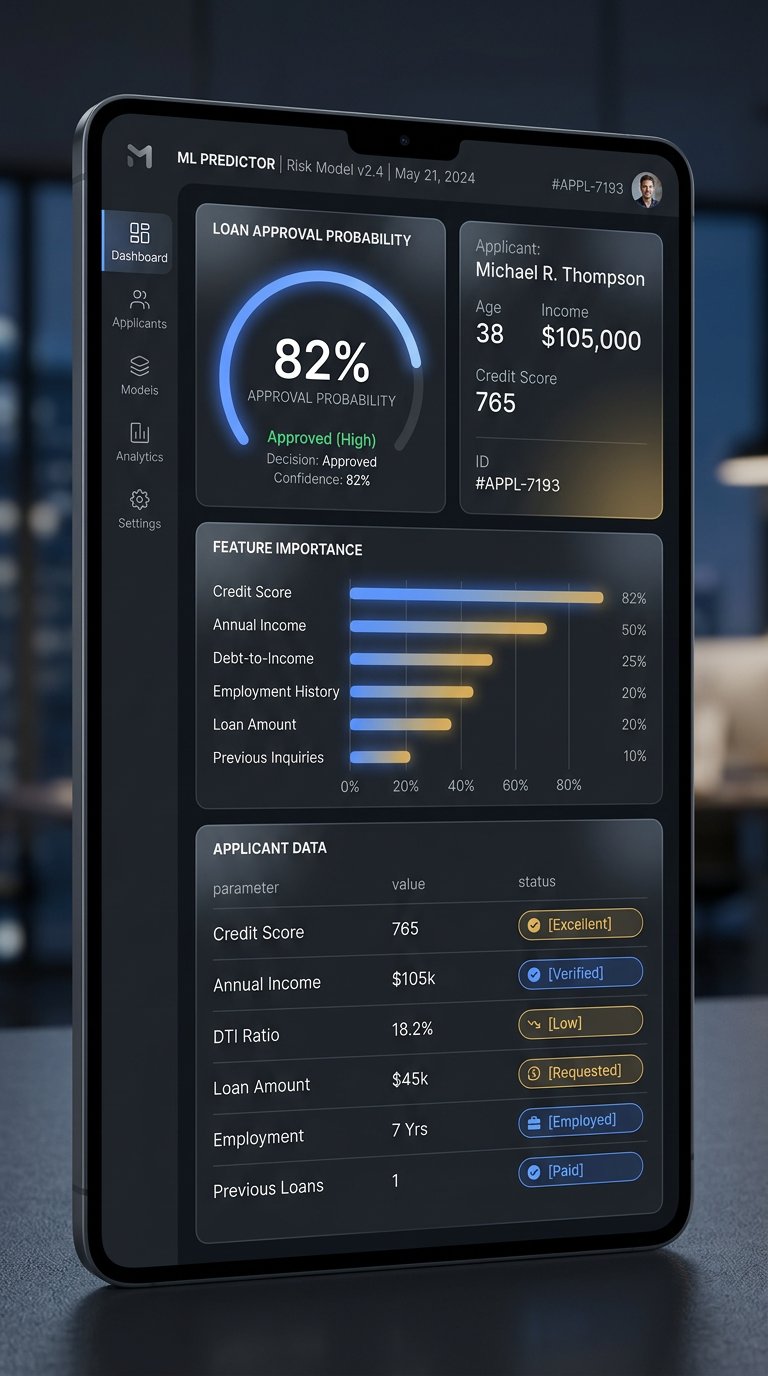 Loan Prediction System — machine learning dashboard
